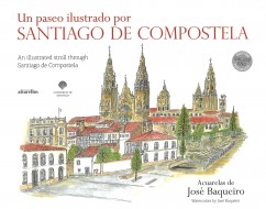 Portada "Un paseo ilustrado por Santiago de Compostela"